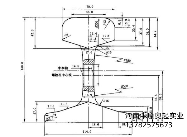 龙门吊轨道钢轨图